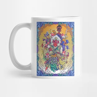 Little Monkey Engraving Surrealism Artwork Mug